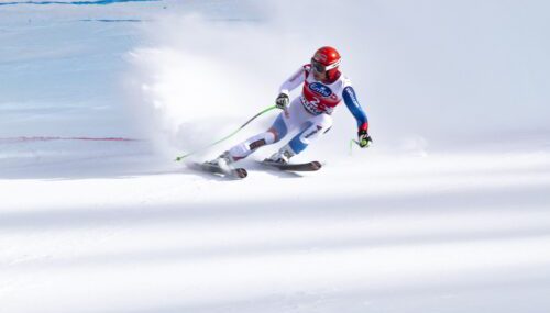skiing